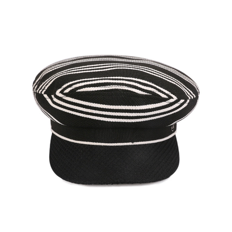 Spring Lndividual Style Striped Beret