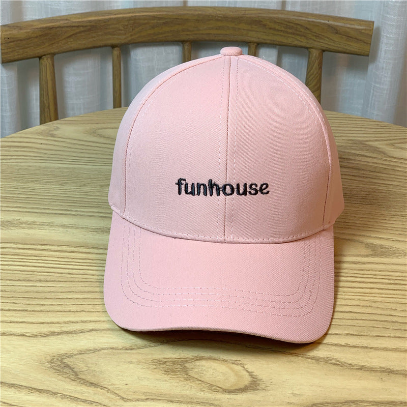 Funhouse Embroidered Couples Fashion Versatile Baseball Cap