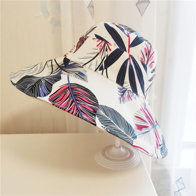 Casual Versatile Flower And Leaf Sunbonnet