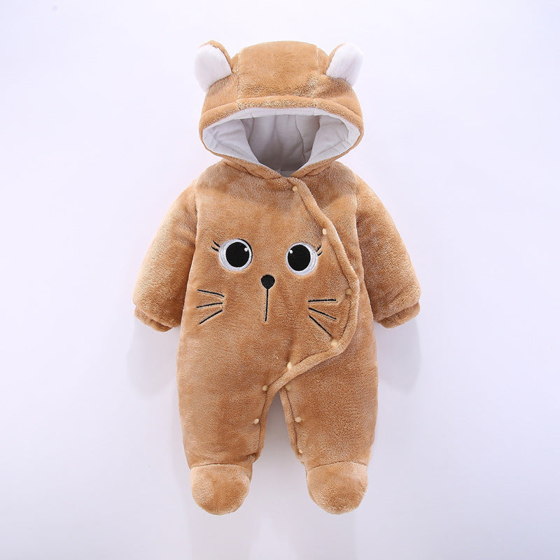 Baby's Thick Autumn And Winter Jumpsuit