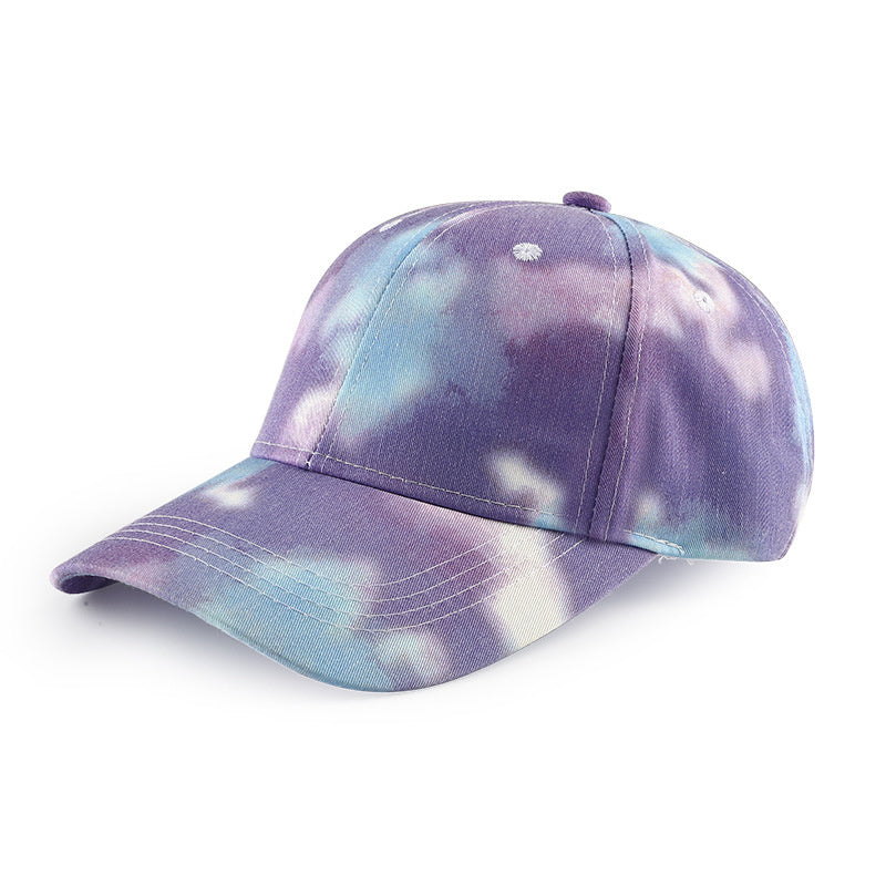 Tie-dyed street-coloured shade hats