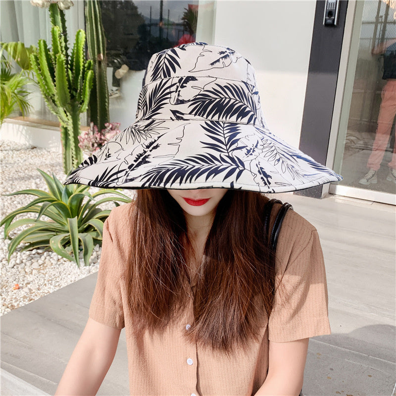 Casual Versatile Flower And Leaf Sunbonnet