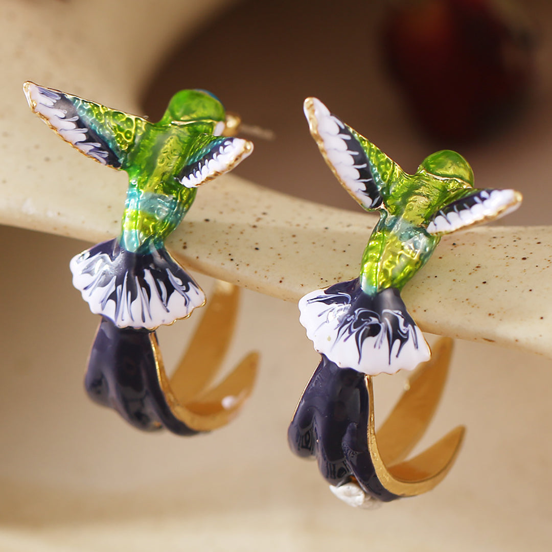 Women Lovely Hummingbird Earings