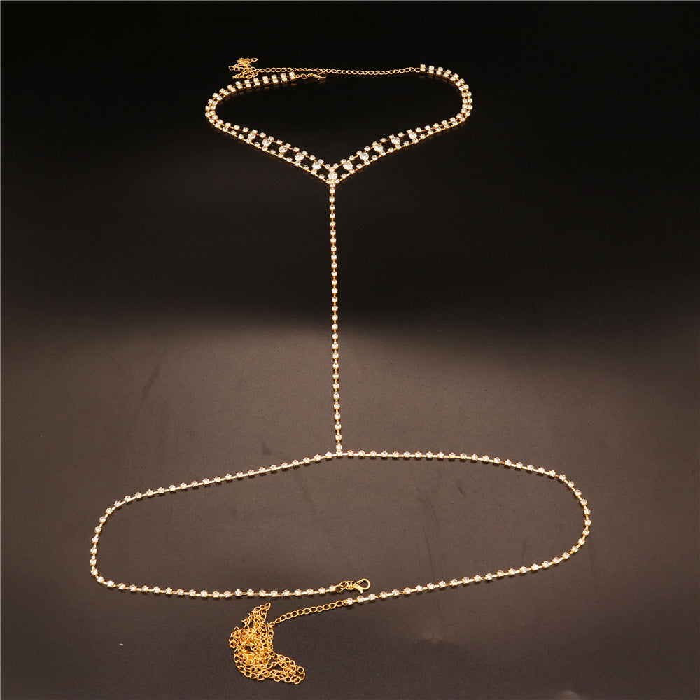 Sexy Fashion One-Piece Rhinestone Necklace