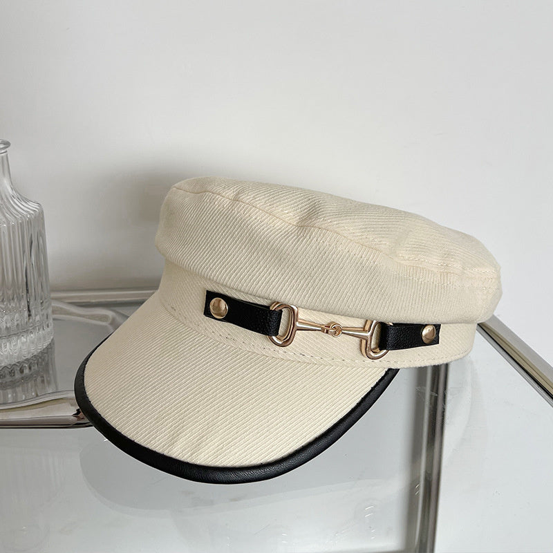 Spring And Autumn Thin Retro Show Face Small Flat Top Beret