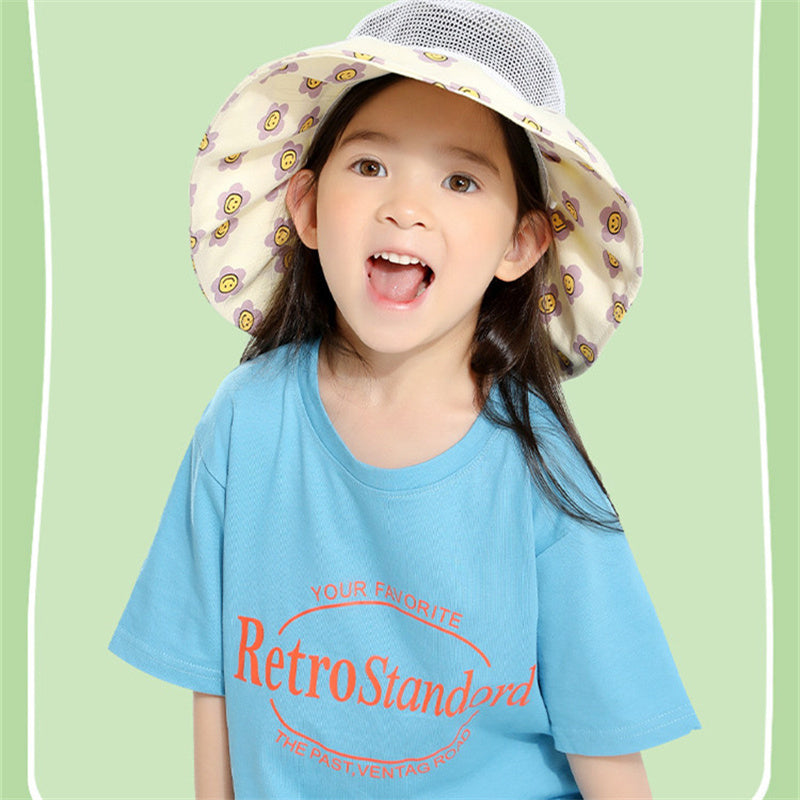Summer Cartoon Lovely Children Breathable Sunshade Fisherman Hat