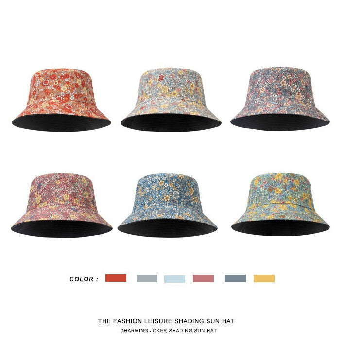 Fresh Floral Sunshade Fashion Fisherman Hat