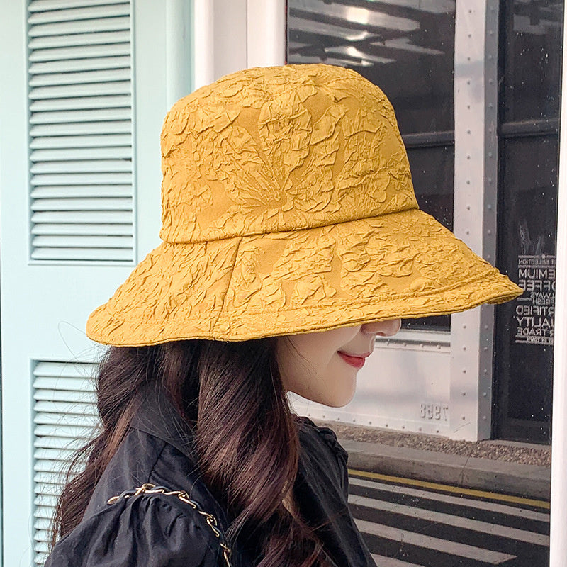 Thin Lace Sun Shade Face Sun Flower Pot Hat