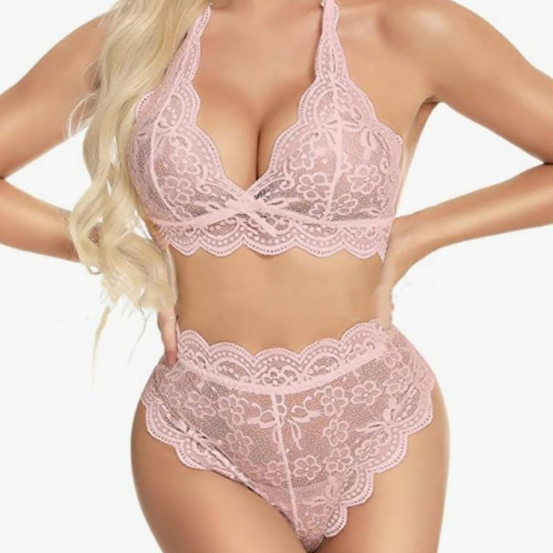 Sexy Women Lace Backless Bra Sets