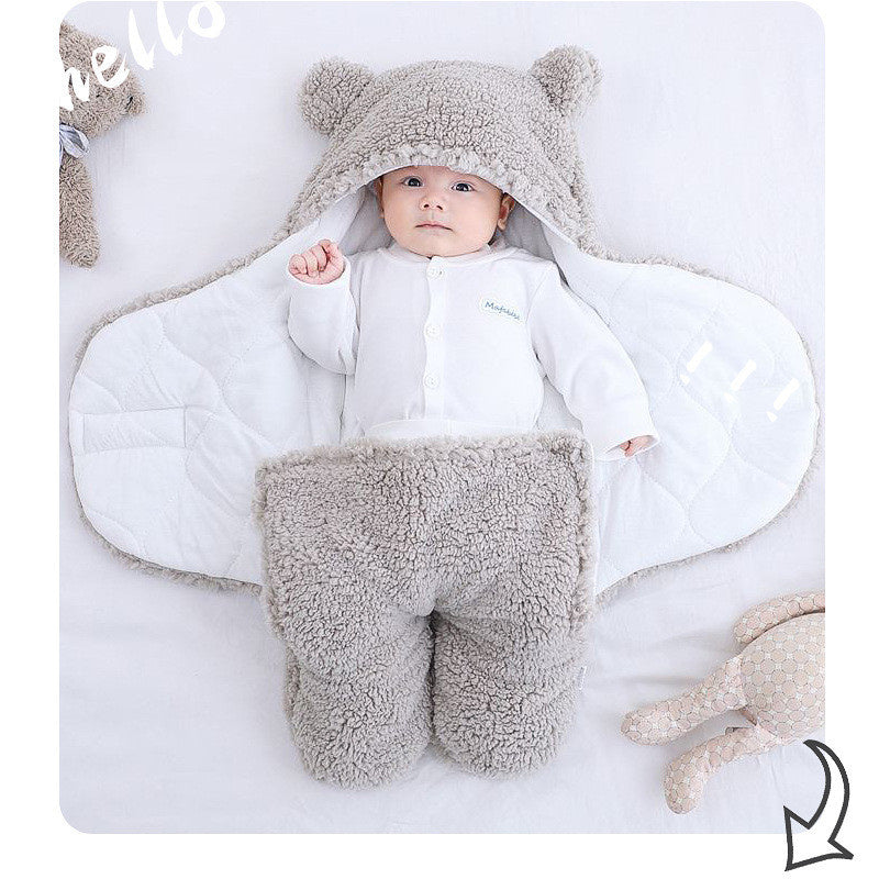 Infant  Winter Fleece Sleeping Bag Newborn Thicker Sleep Sack for Baby