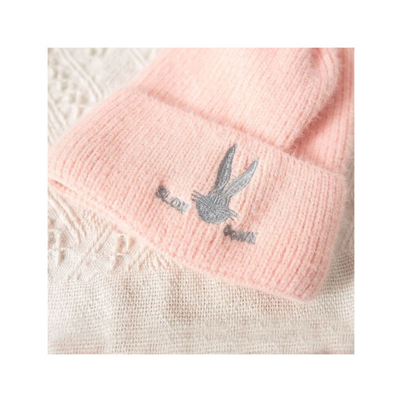 Windproof Wool Ball Knitted Hat