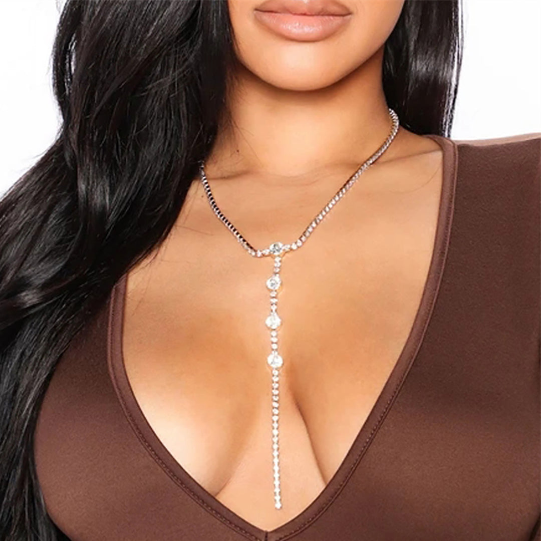 Fashion Women Rhinestone Pendant Necklace