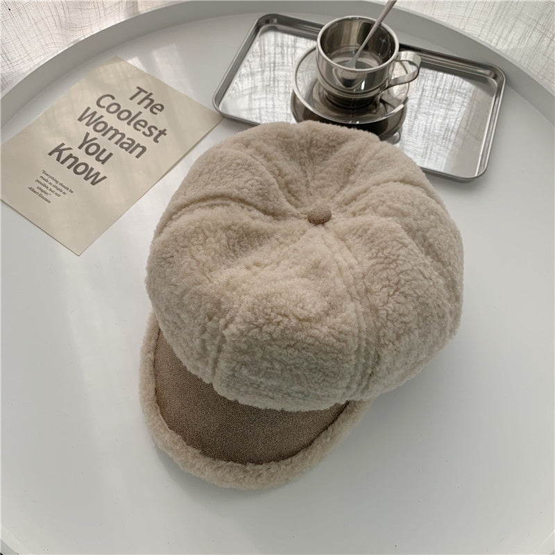 Versatile Retro Fashionable Temperament Octagonal Hat