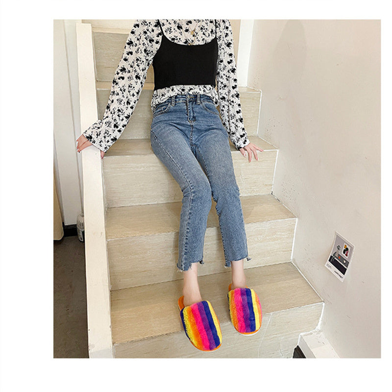 Winter new home head warm plush lady cotton mop