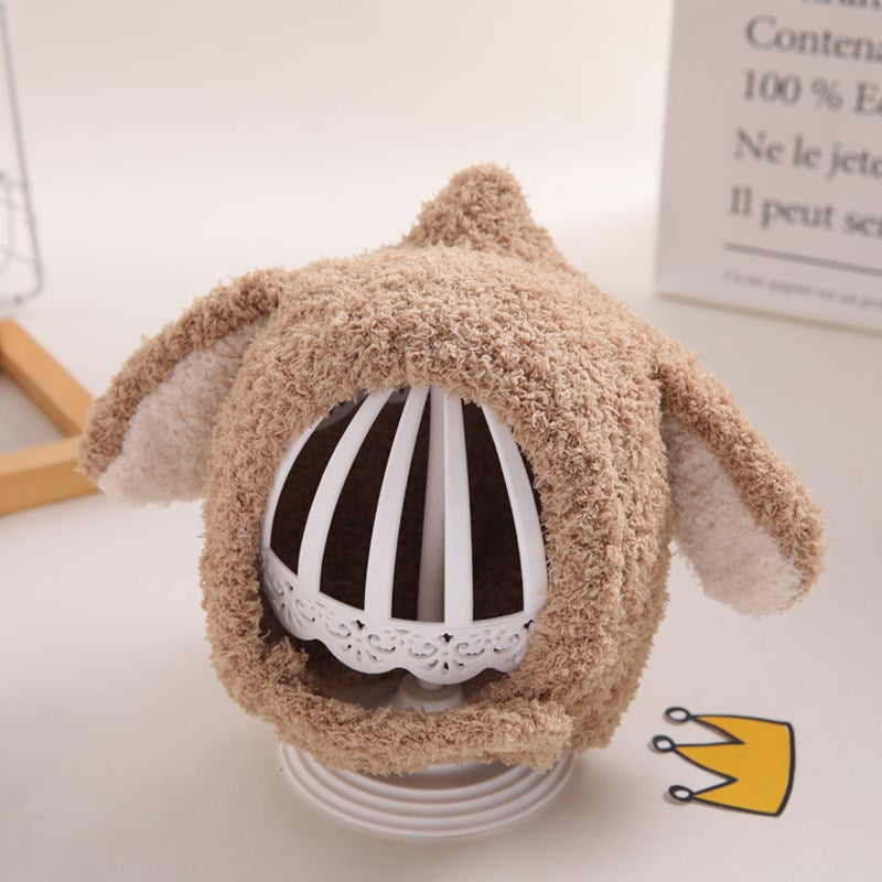 Long-eared Rabbit Plush Ear Protection Hat