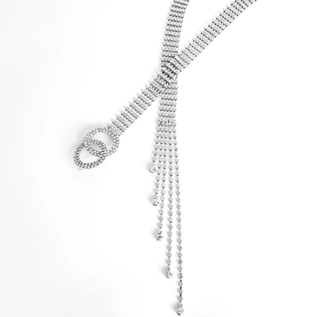 Rhinestone Embellishment Women Waist Chain