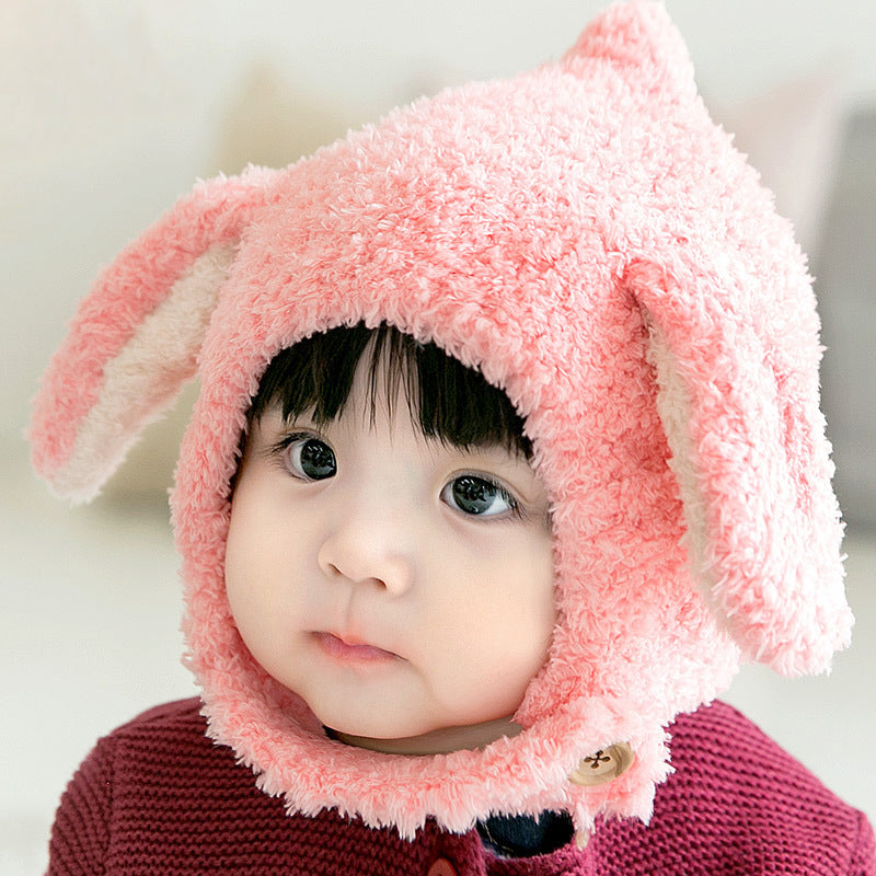 Long-eared Rabbit Plush Ear Protection Hat