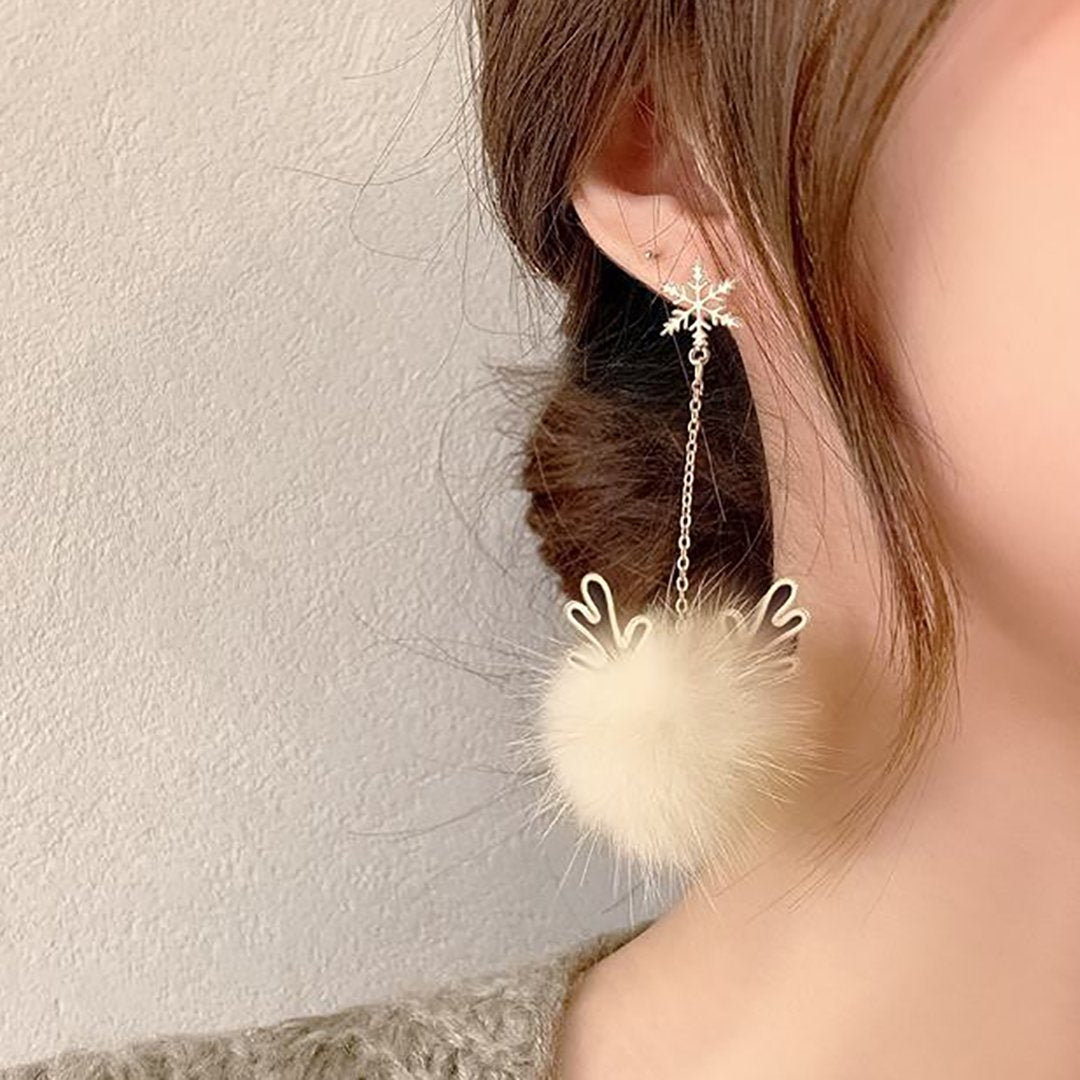 Christmas Elk Earrings(A Gift if Order Over $68）