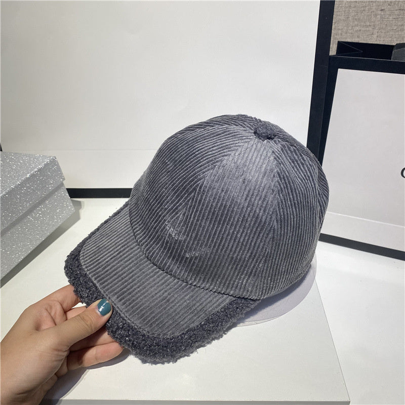 Corduroy Reinforced Warm Baseball Cap