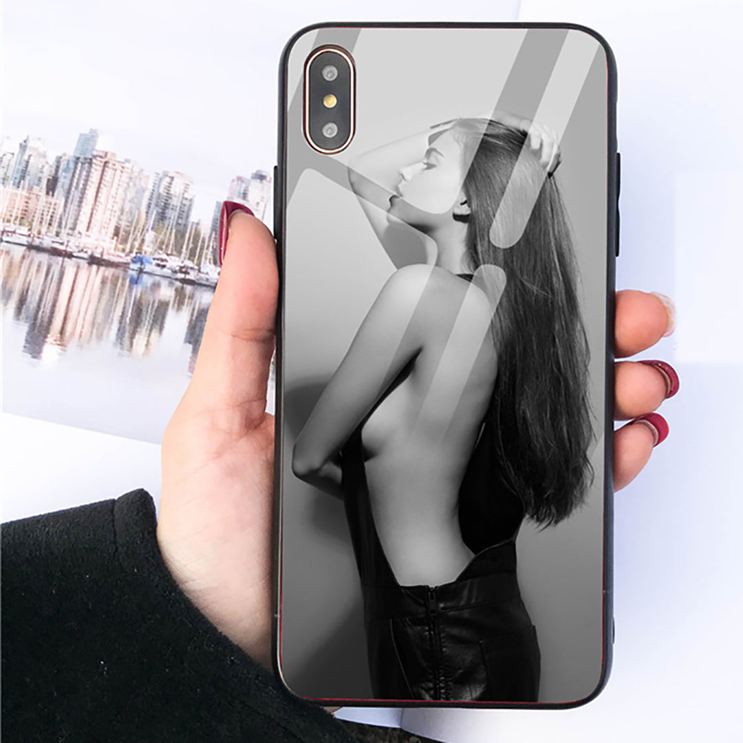 Ziibras™ Glossy Tempered Glass Phone Case for iPhone 12 &11