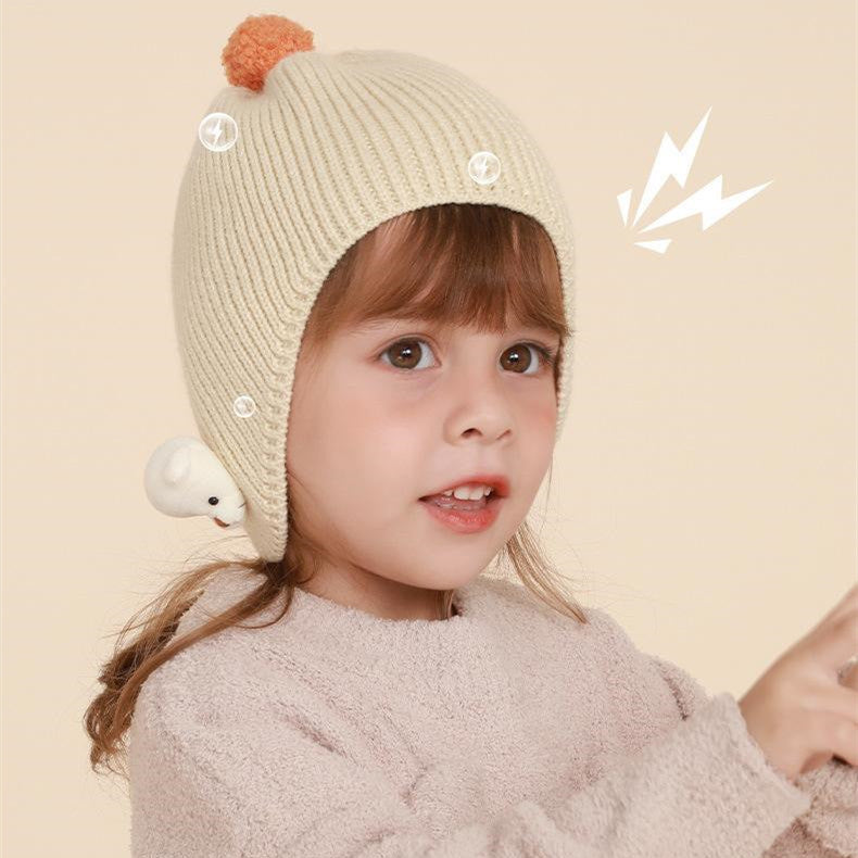 Simple Bear Knitted Hat