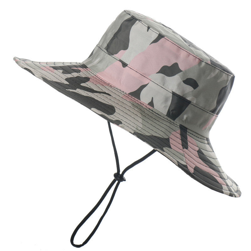 Outdoor waterproof hiking sunscreen hat