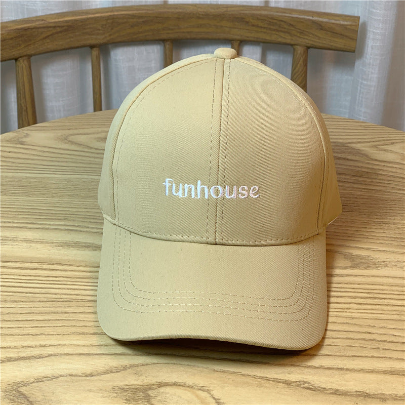 Funhouse Embroidered Couples Fashion Versatile Baseball Cap