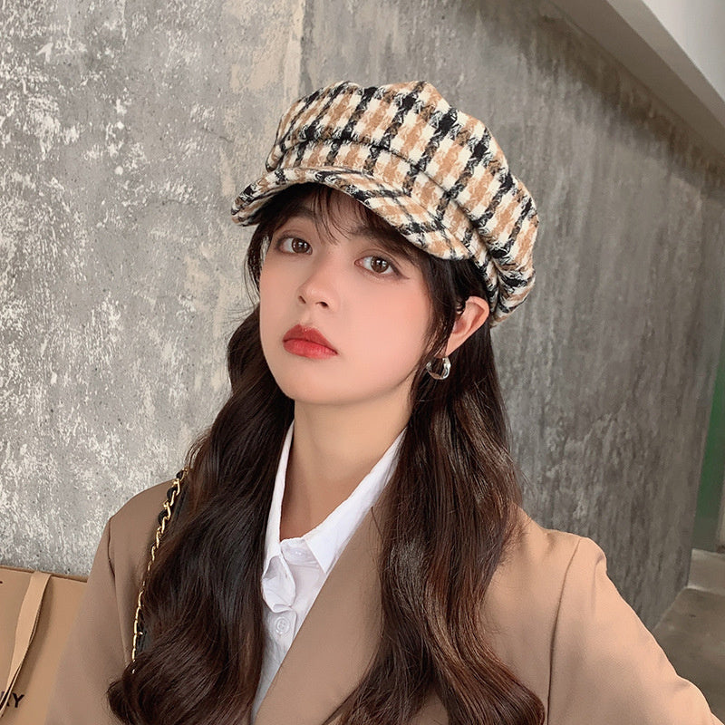 Versatile newsboy fashion duck tongue beret