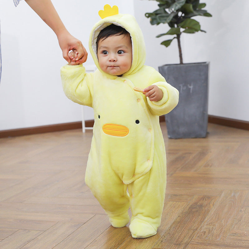 Baby's Thick Autumn And Winter Jumpsuit