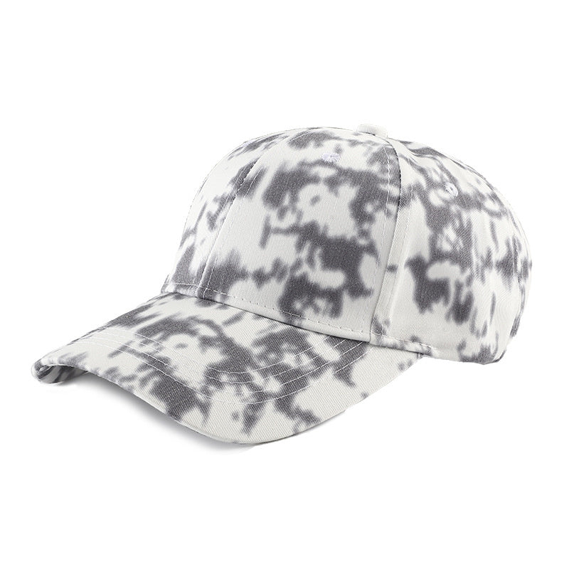 Tie-dyed street-coloured shade hats