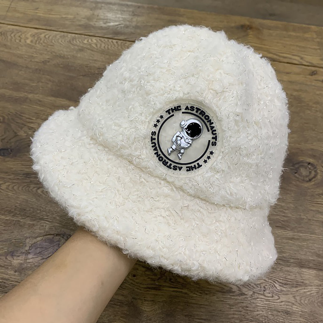 Solid Color Wool Bucket Hat For Winter