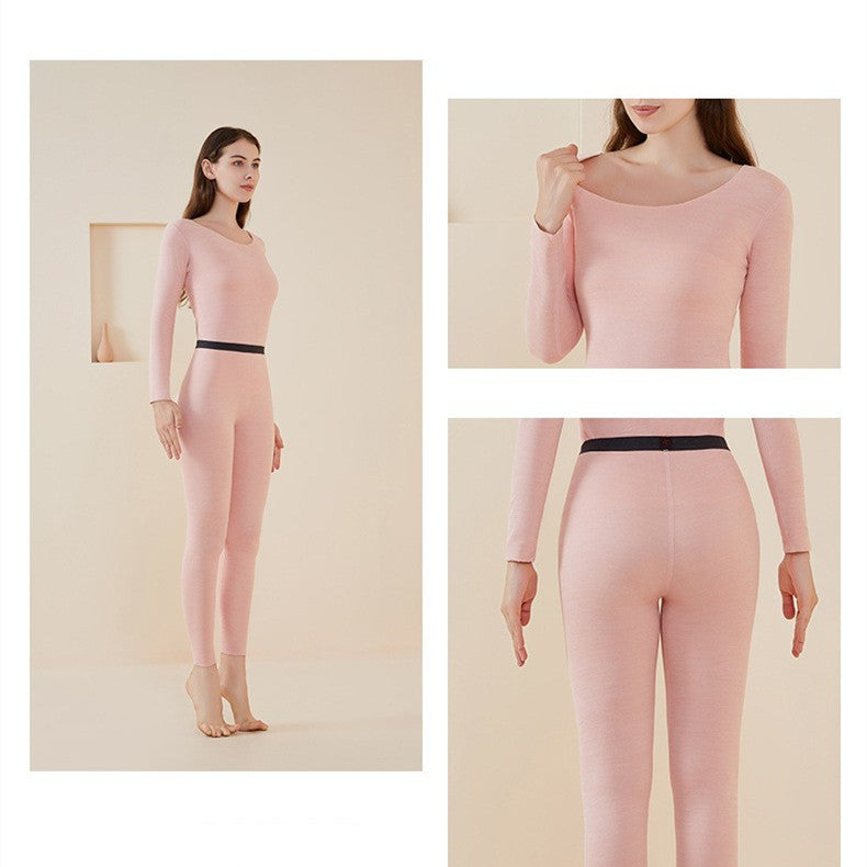 Non-marking Long Sleeve Thermal Underwear For Women
