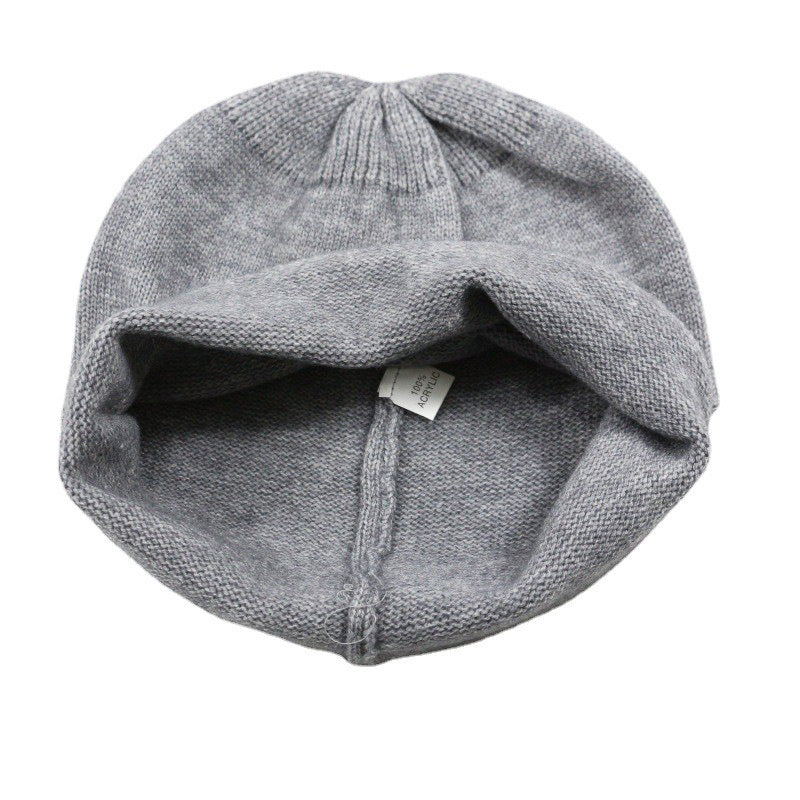 Curled Warm  Windproof Knitted Woolen Hat