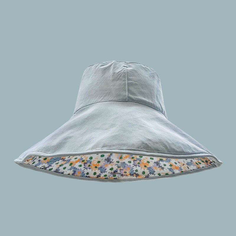 Small Floral Two-sided Sunscreen Fisherman's Hat