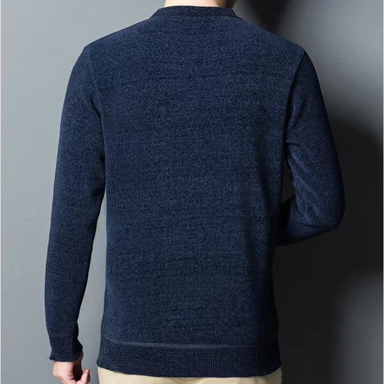 Solid Warm Knit Long Sleeve T-Shirt