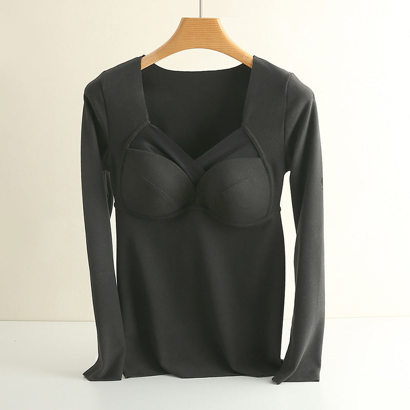 Non-marking Thermal Underwear Women's Heating Base Tops