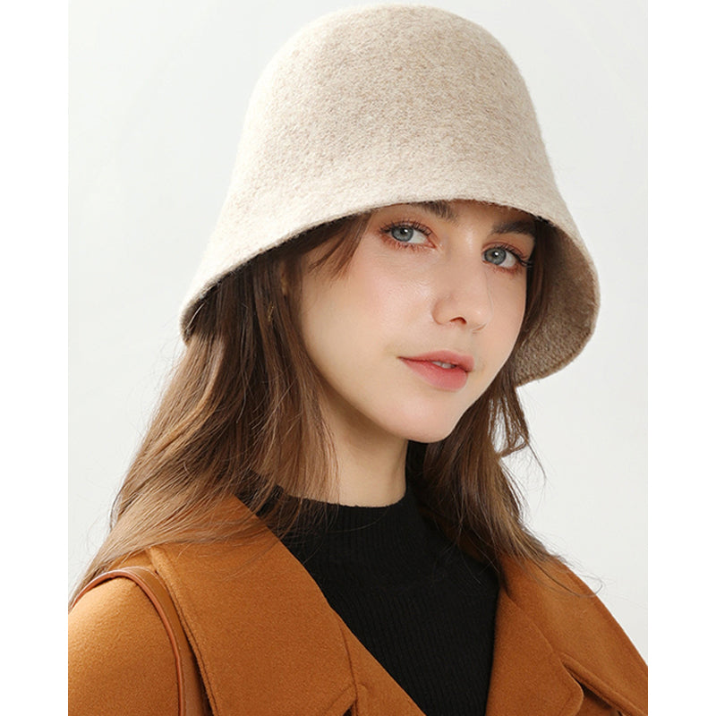 Fashion Autumn And Winter Retro Wool Warm Bucket Hat