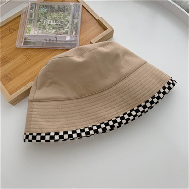 Fashion Plaid Print Pot Hat