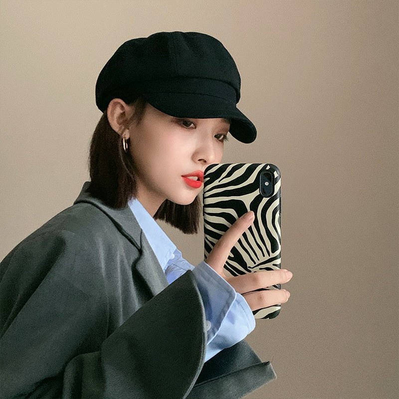 Retro English Duck Tongue octagonal Beret