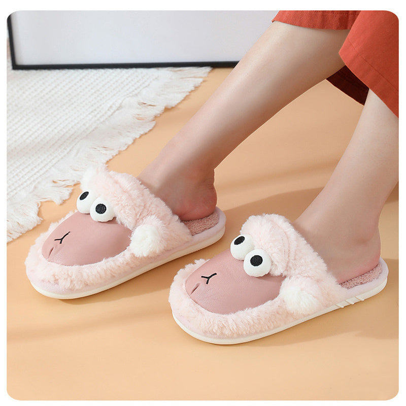 Cotton slippers at home warm anti - slip