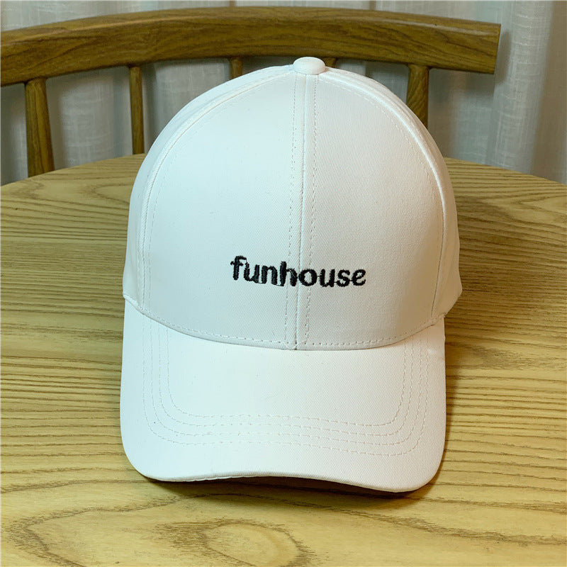 Funhouse Embroidered Couples Fashion Versatile Baseball Cap