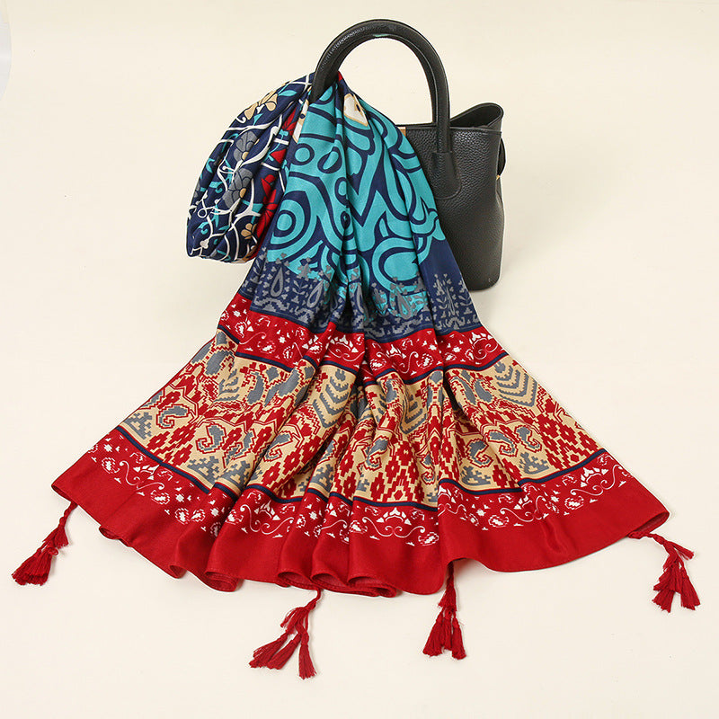 Vintage Bohemian Style Scarf