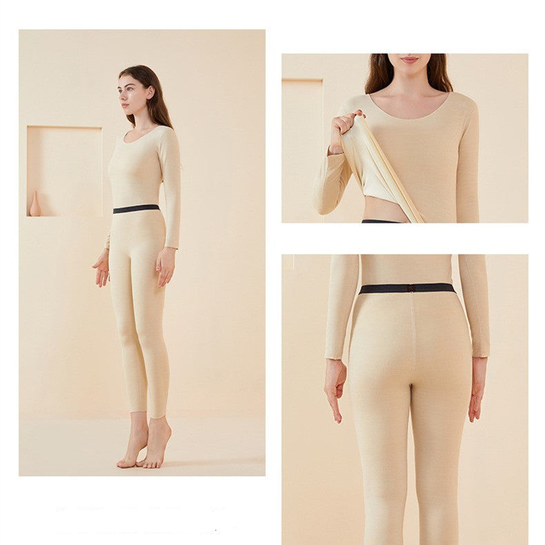 Non-marking Long Sleeve Thermal Underwear For Women
