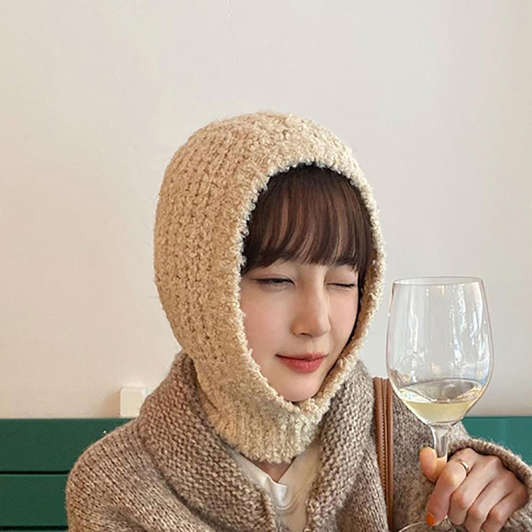 Fashion Winter Knitted Warm Scarf Hat