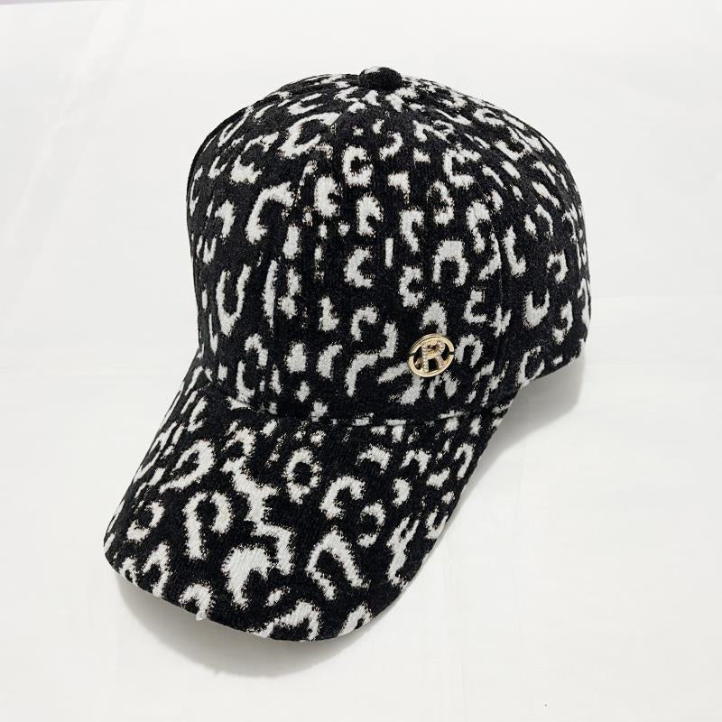 Leopard Print Plush Fall/Winter Cap