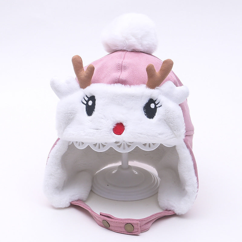 Windproof and fleece warm ear caps for boys and girls