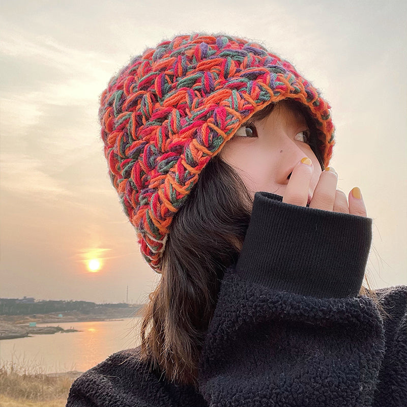 Colorblock Knitted Hat