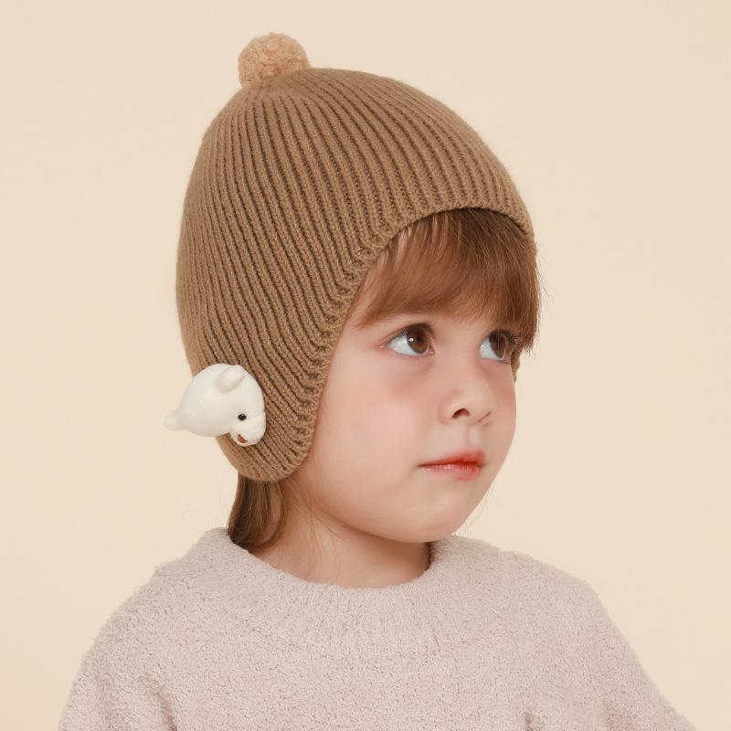 Simple Bear Knitted Hat