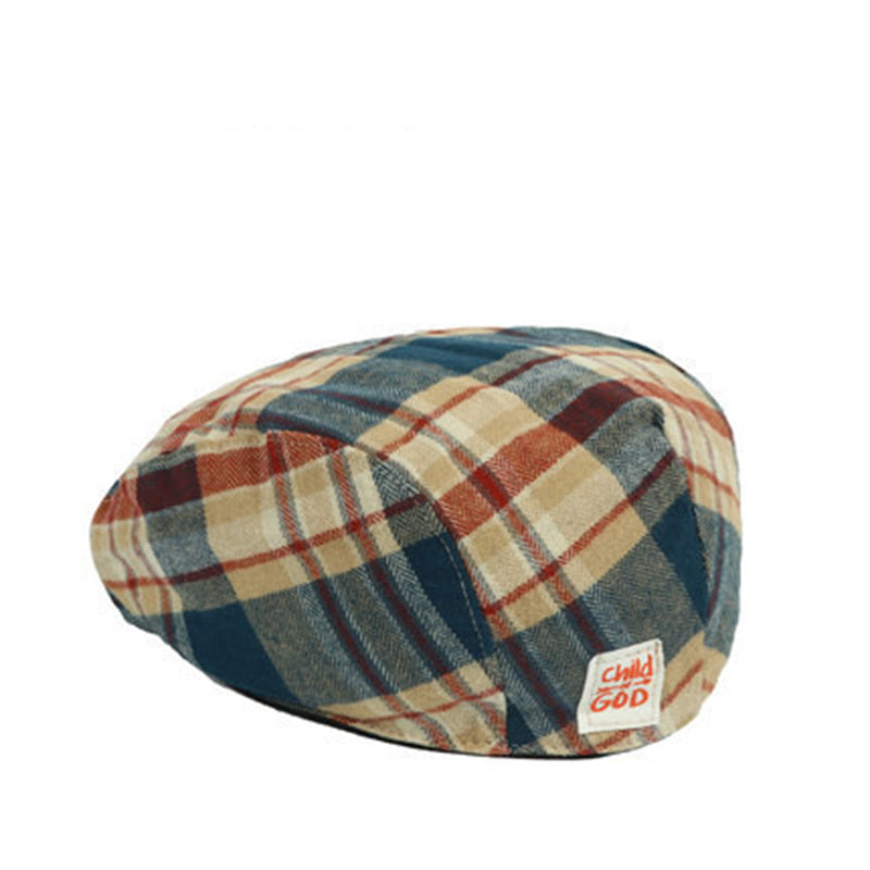 Versatile Vintage Plaid Beret