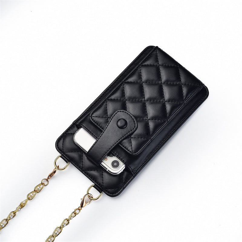 Fashion Lingge Multi-Card Zipper Coin Purse